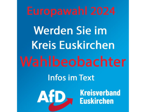 Demokratie Bewahren – Wahlbeobachter werden für die Europawahl am 09.06.2024